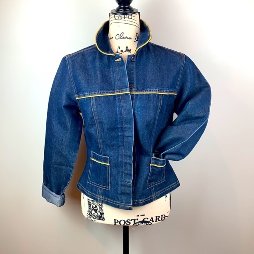 Vintage Y2K Newport News Jeanology Collection Denim Jean Jacket - Picture 5 of 8
